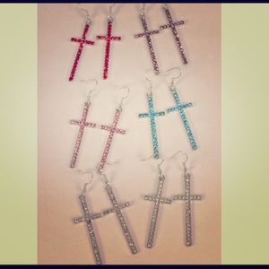 Pierced Earrings w/ Rhinestone— FINAL SALE